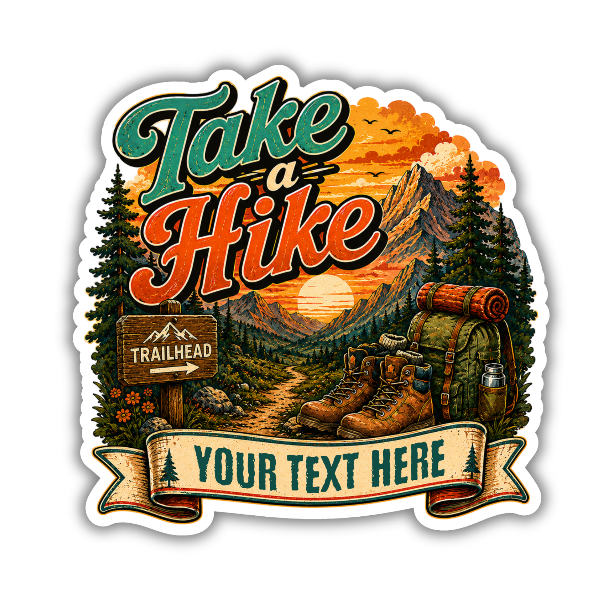 Custom Stickers, Vinyl Stickers | Take a Hike