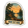 Custom Stickers, Vinyl Stickers | Cabin at the Lake