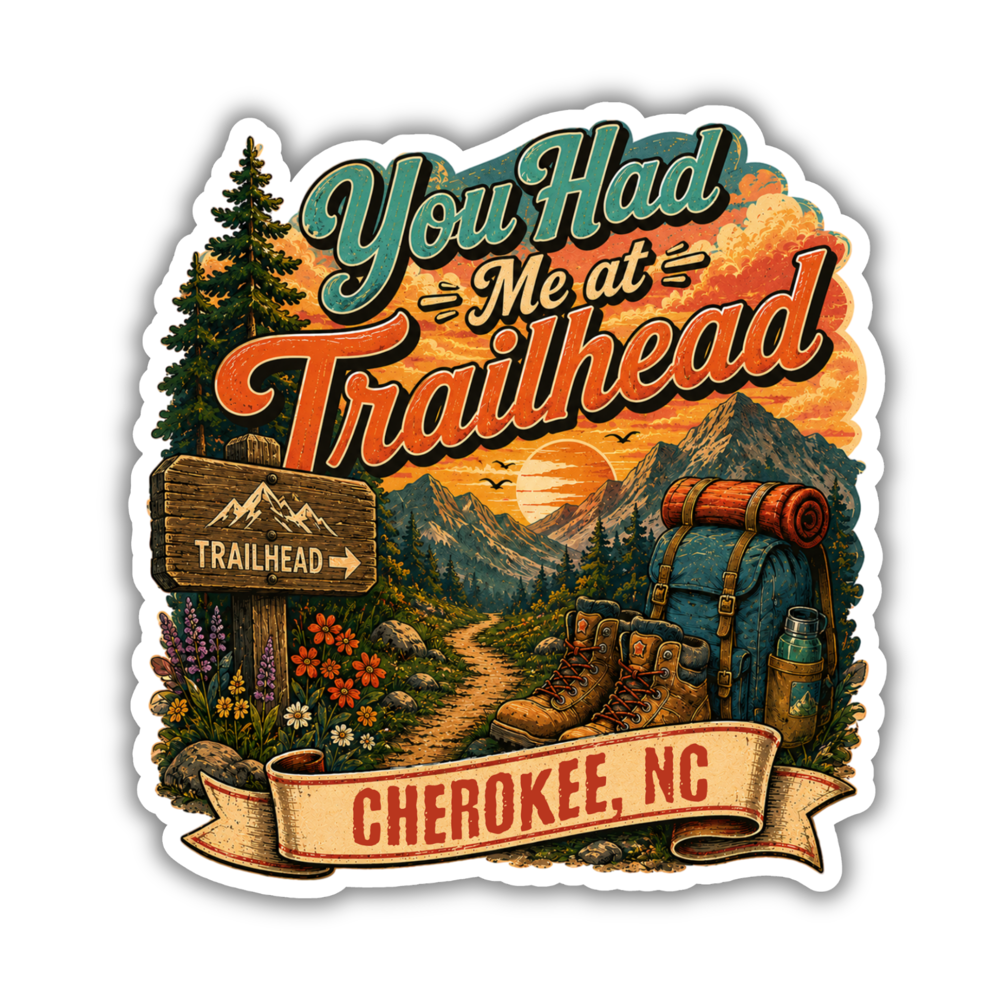 Custom Stickers, Vinyl Stickers | You at Me at Trailhead