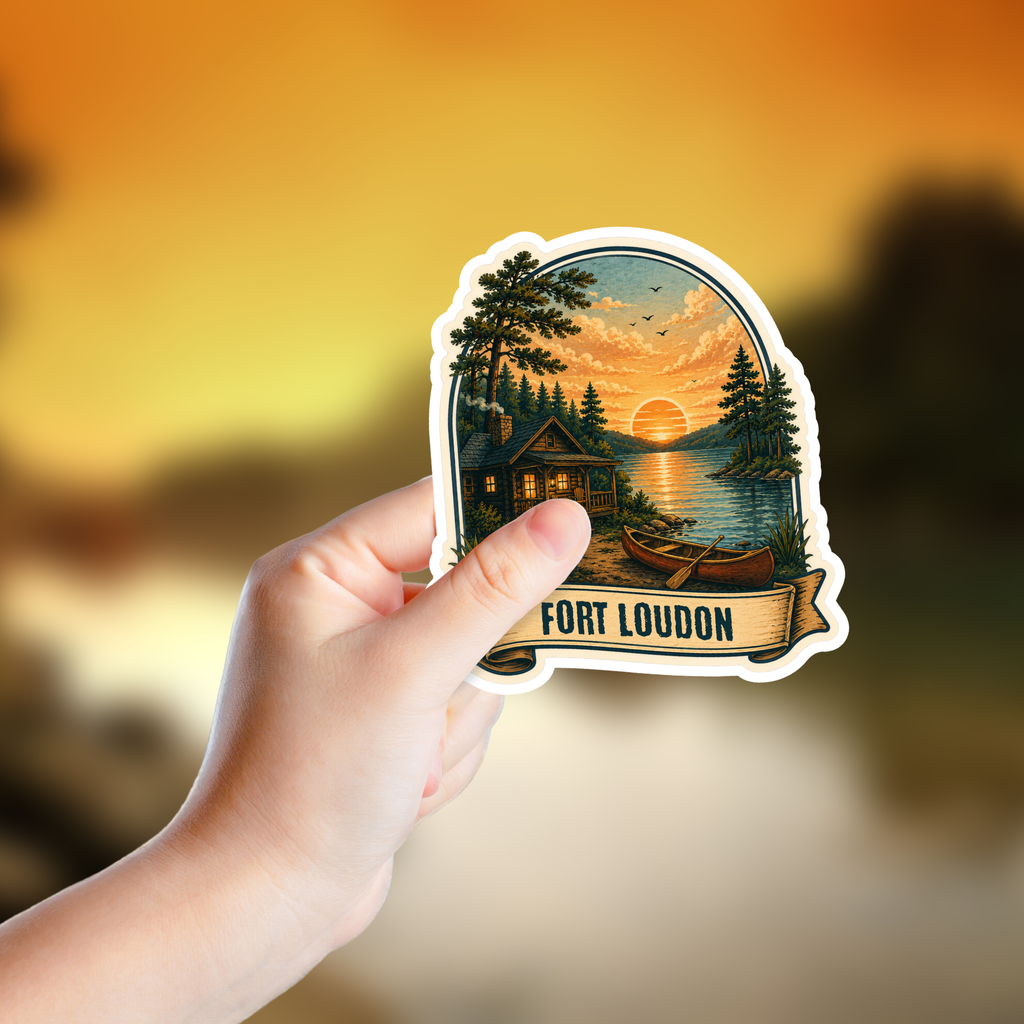Custom Stickers, Vinyl Stickers | Cabin at the Lake