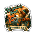 Custom Stickers, Vinyl Stickers | Mountain Hair, Don't Care