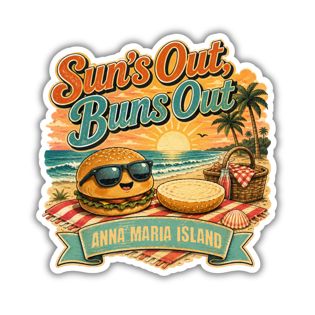 Suns Out Buns Out | Custom Stickers, Vinyl Stickers