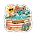 Custom Stickers, Vinyl Stickers | Sun's Out Beach Scene
