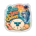 Custom Stickers, Vinyl Stickers | Sea You Soon Dolphin
