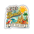 Custom Stickers, Vinyl Stickers | Life's a Beach Design