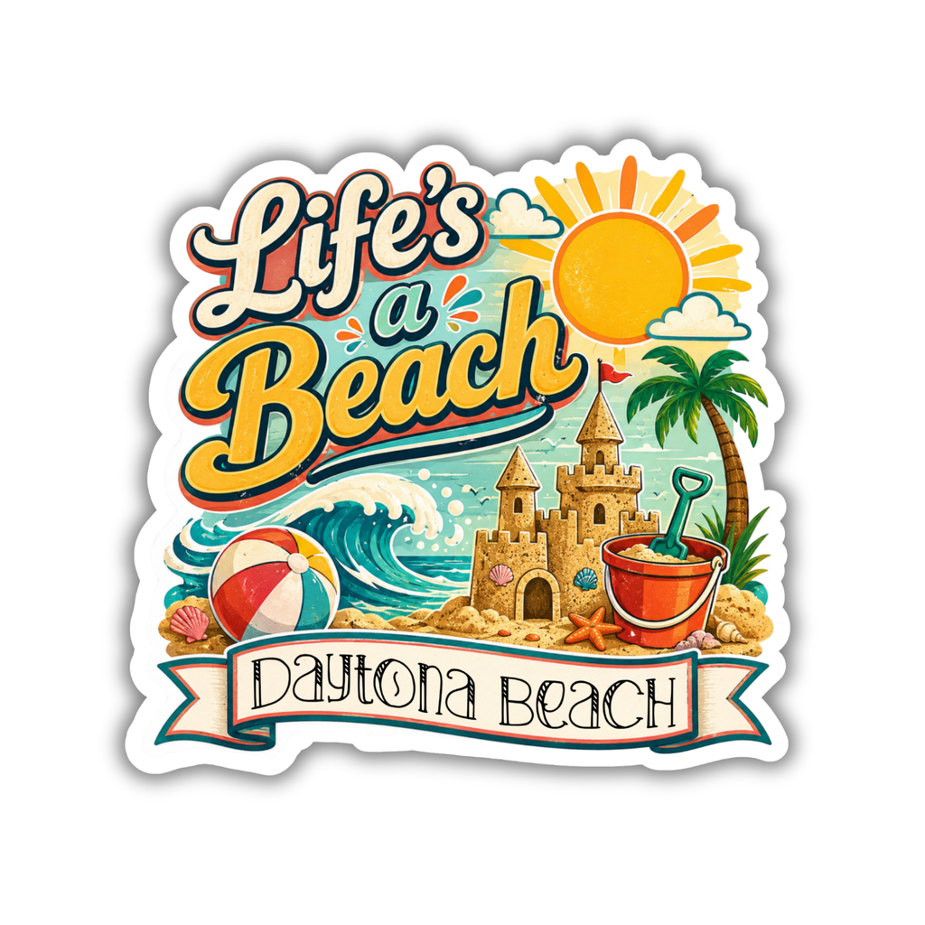 Custom Stickers, Vinyl Stickers | Life's a Beach Design