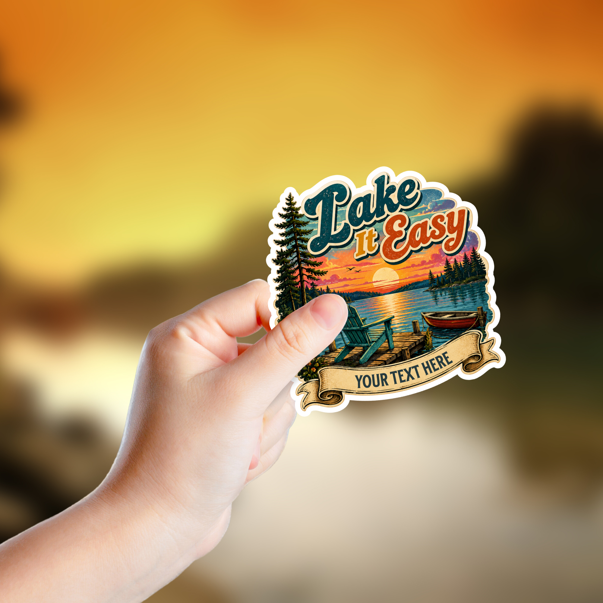 Custom Stickers, Vinyl Stickers | Lake it Easy