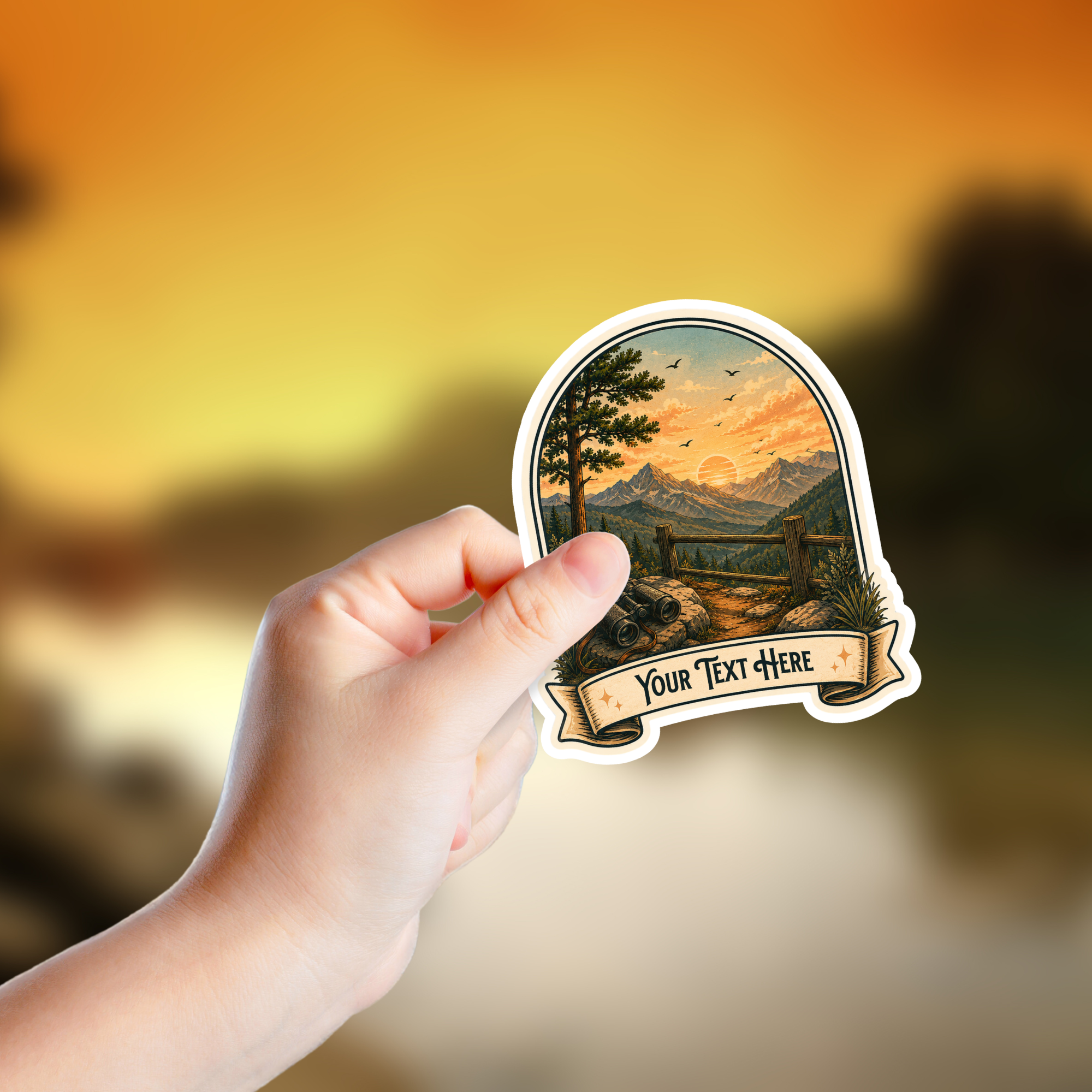 Custom Stickers, Vinyl Stickers | Mountain Overlook