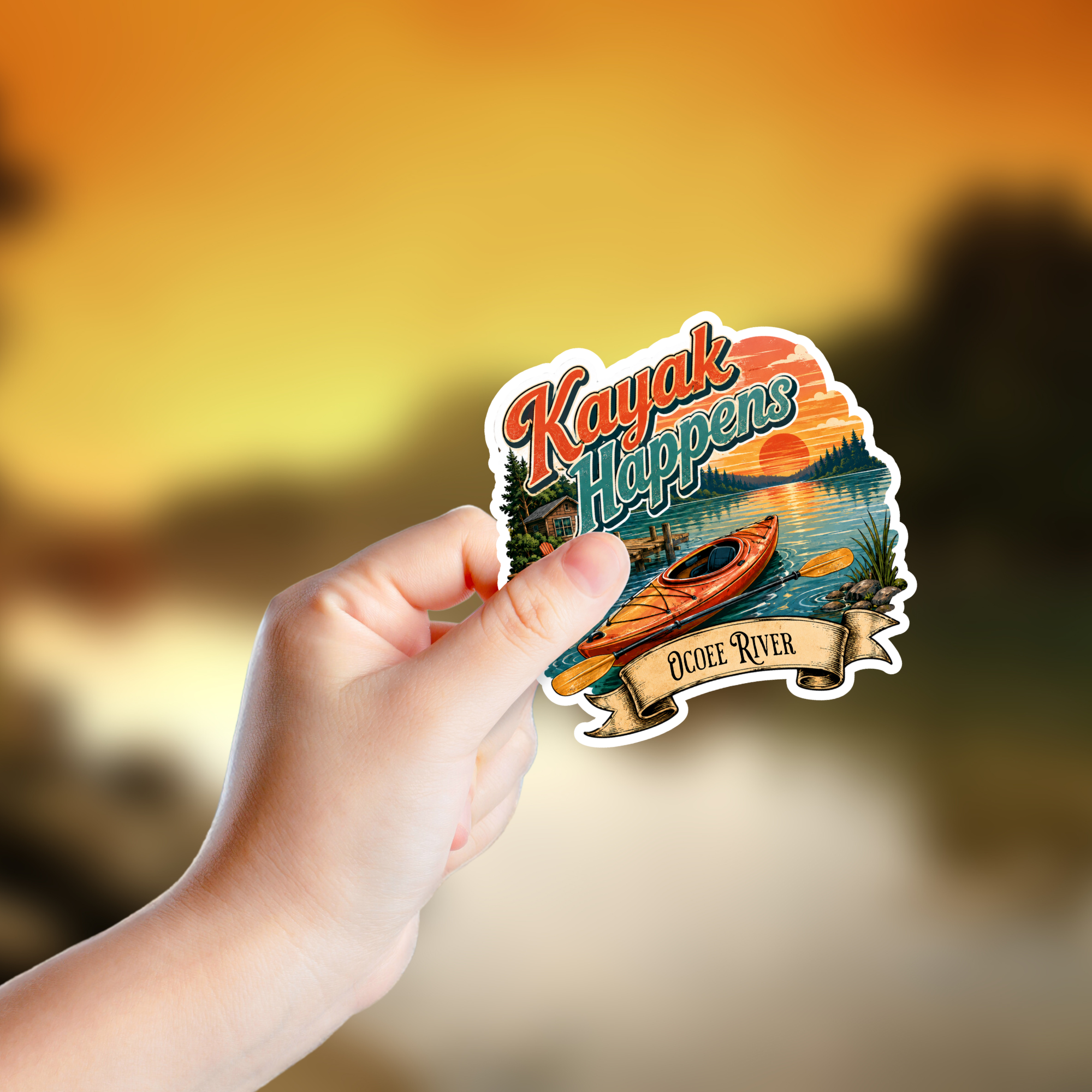 Custom Stickers, Vinyl Stickers | Kayak Happens