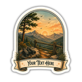 Custom Stickers, Vinyl Stickers | Mountain Overlook