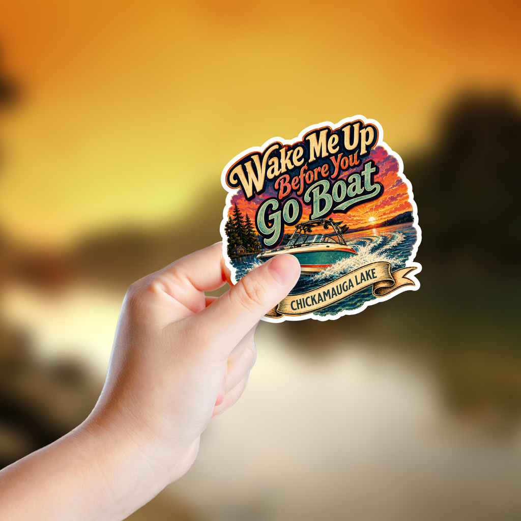 Custom Stickers, Vinyl Stickers | Wake Me Before You Boat