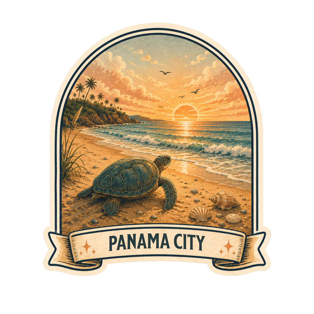 Custom Stickers, Vinyl Stickers | Sea Turtle at the Beach