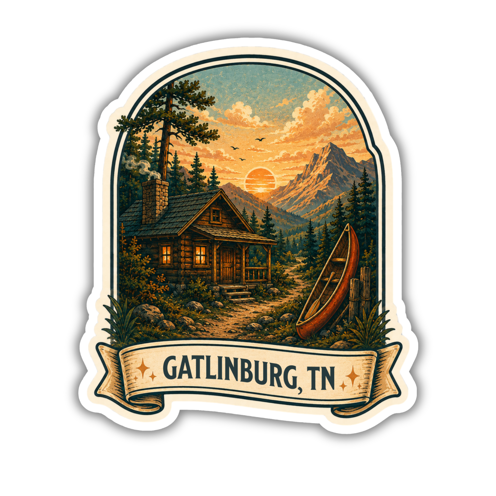Custom Stickers, Vinyl Stickers | Cabin in the Woods