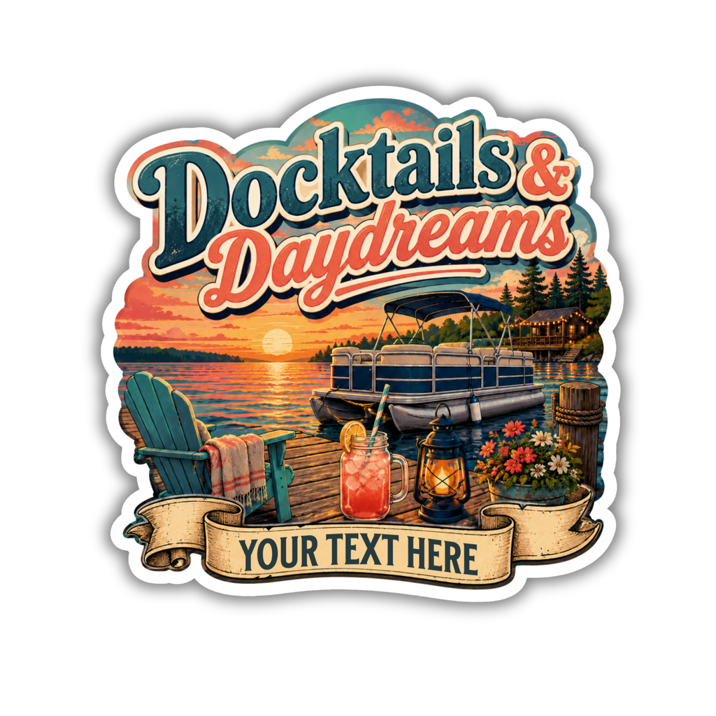 Custom Stickers, Vinyl Stickers | Docktails and Daydreams