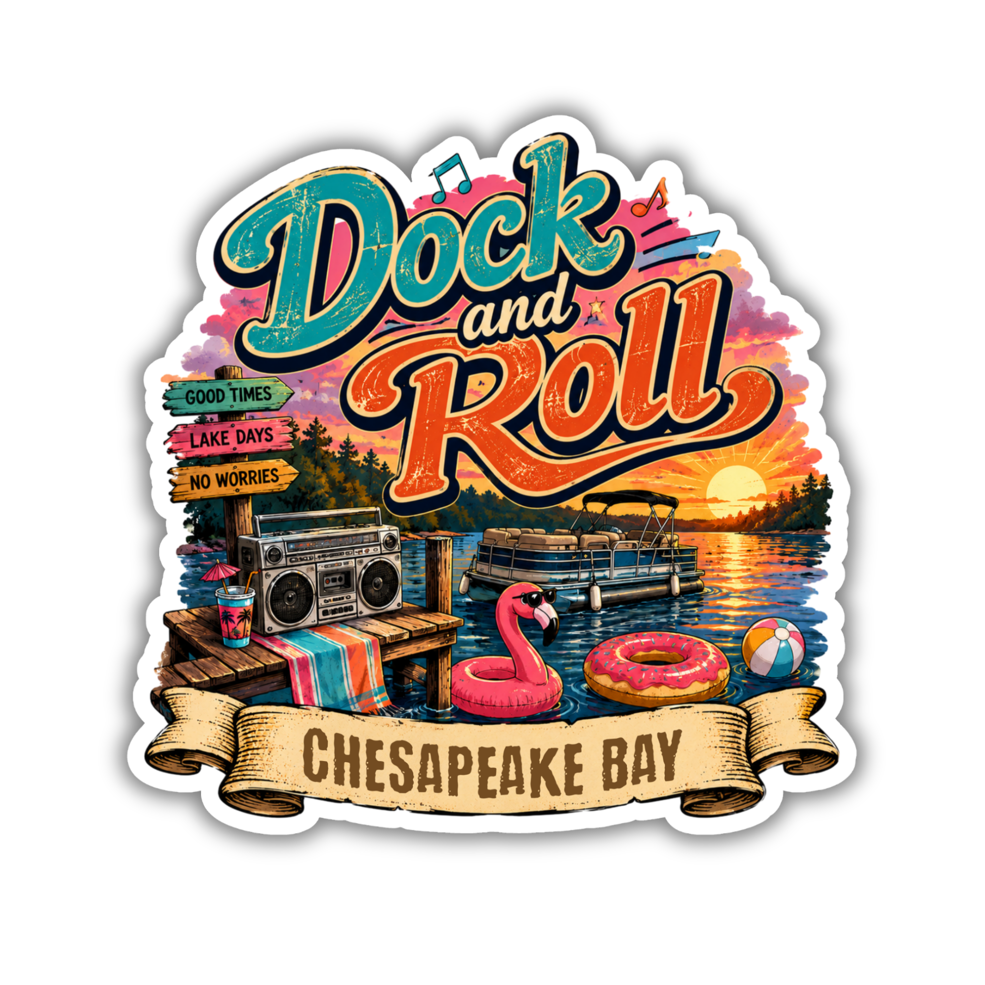 Custom Stickers, Vinyl Stickers | Dock and Roll
