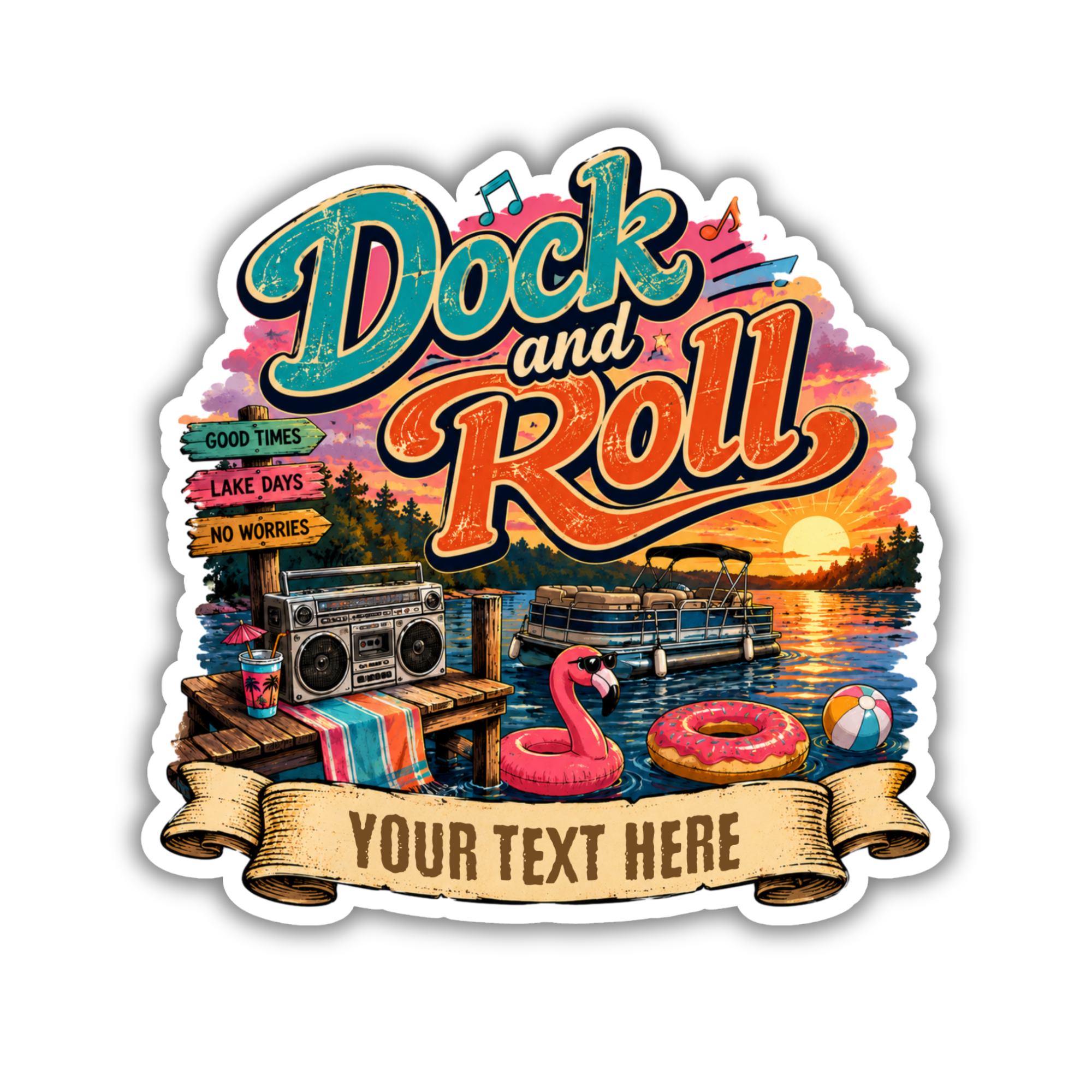 Custom Stickers, Vinyl Stickers | Dock and Roll