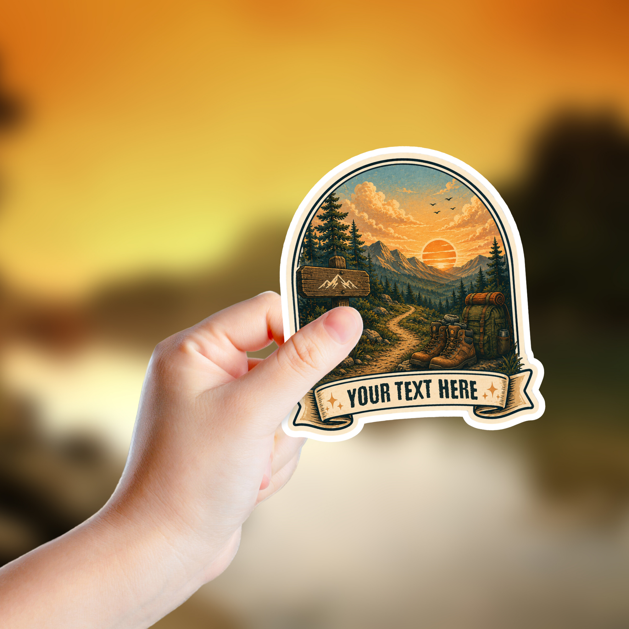 Custom Stickers, Vinyl Stickers | Sunrise Mountain Trailhead
