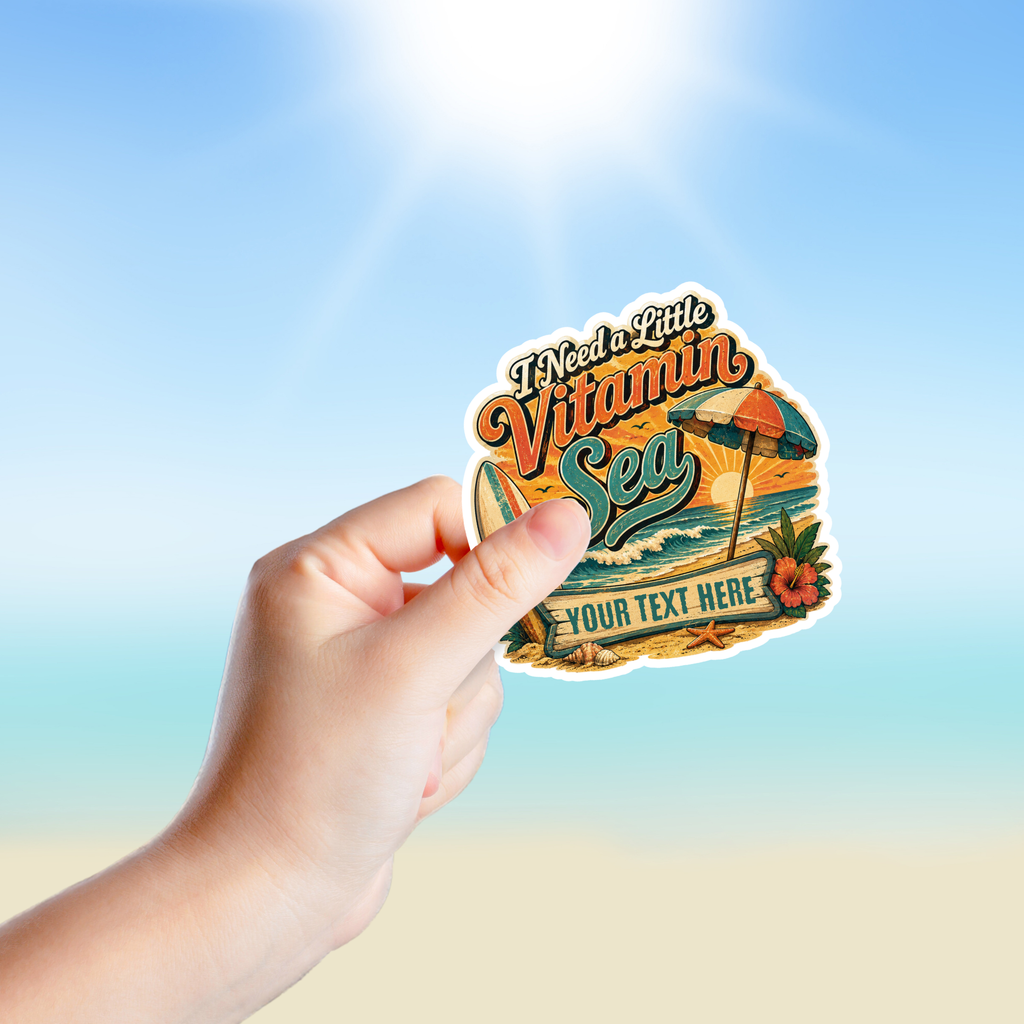Custom Stickers, Vinyl Stickers | Vitamin Sea Beach
