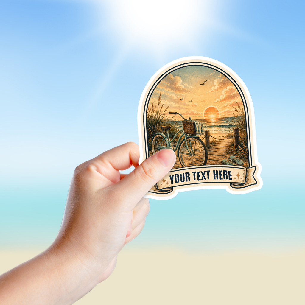Custom Stickers, Vinyl Stickers | Coastal Beach Bike