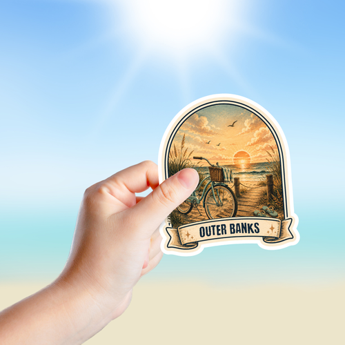 Custom Stickers, Vinyl Stickers | Coastal Beach Bike