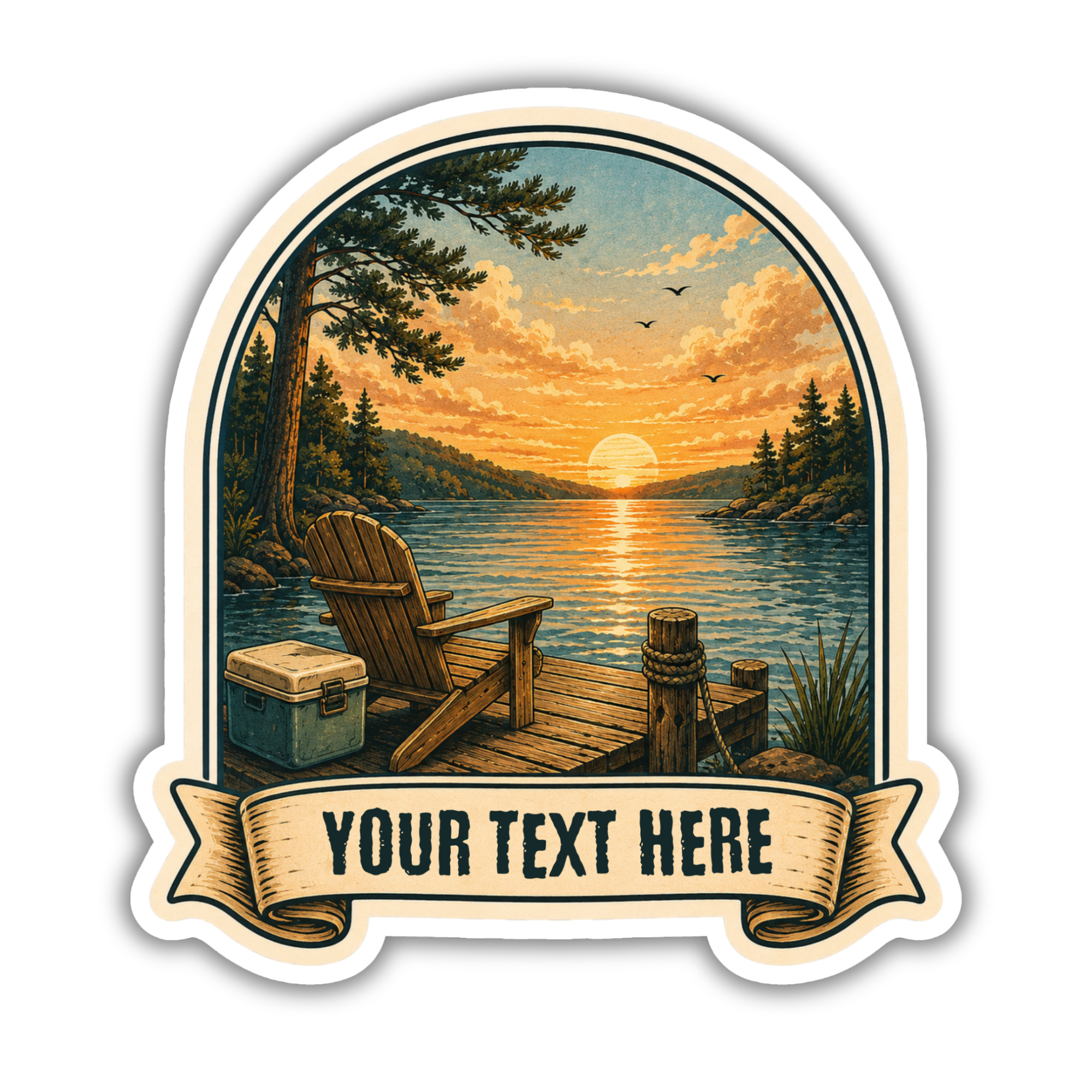 Custom Stickers, Vinyl Stickers | Relaxing Dock