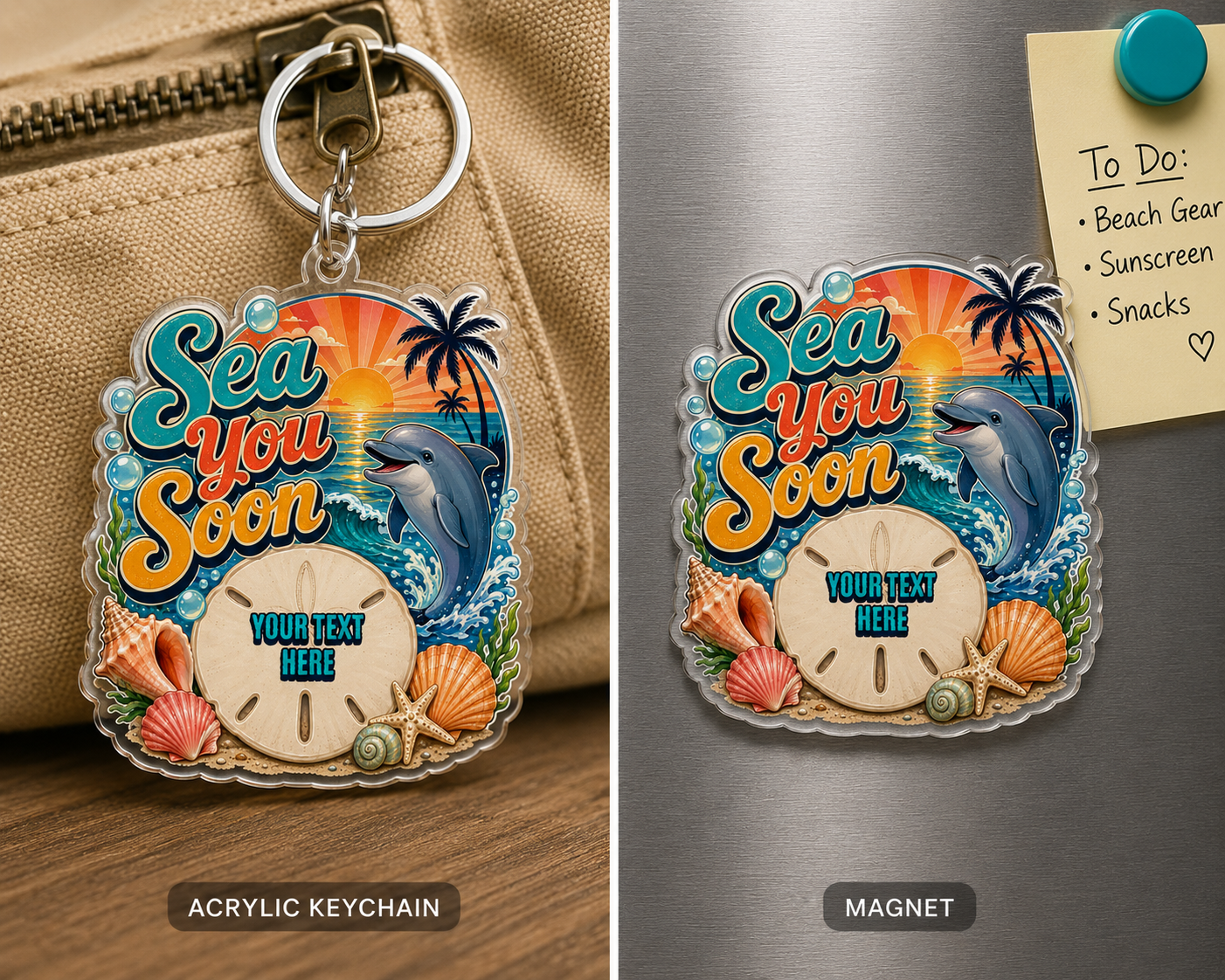 Custom Stickers, Vinyl Stickers | Sea You Soon Dolphin