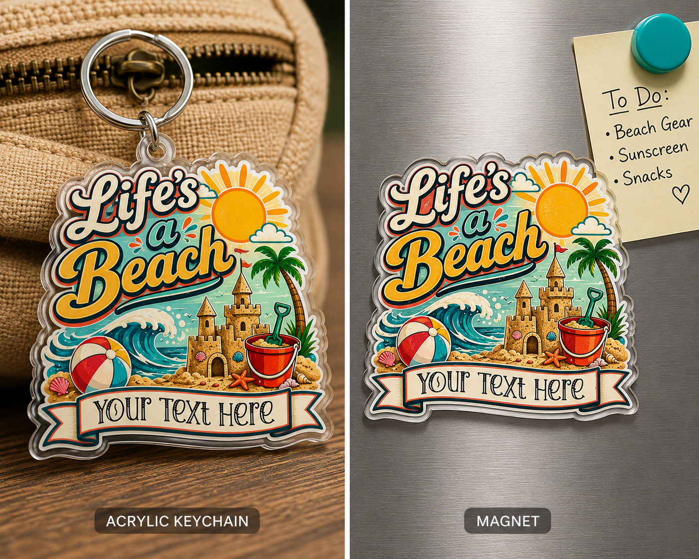 Custom Stickers, Vinyl Stickers | Life's a Beach Design