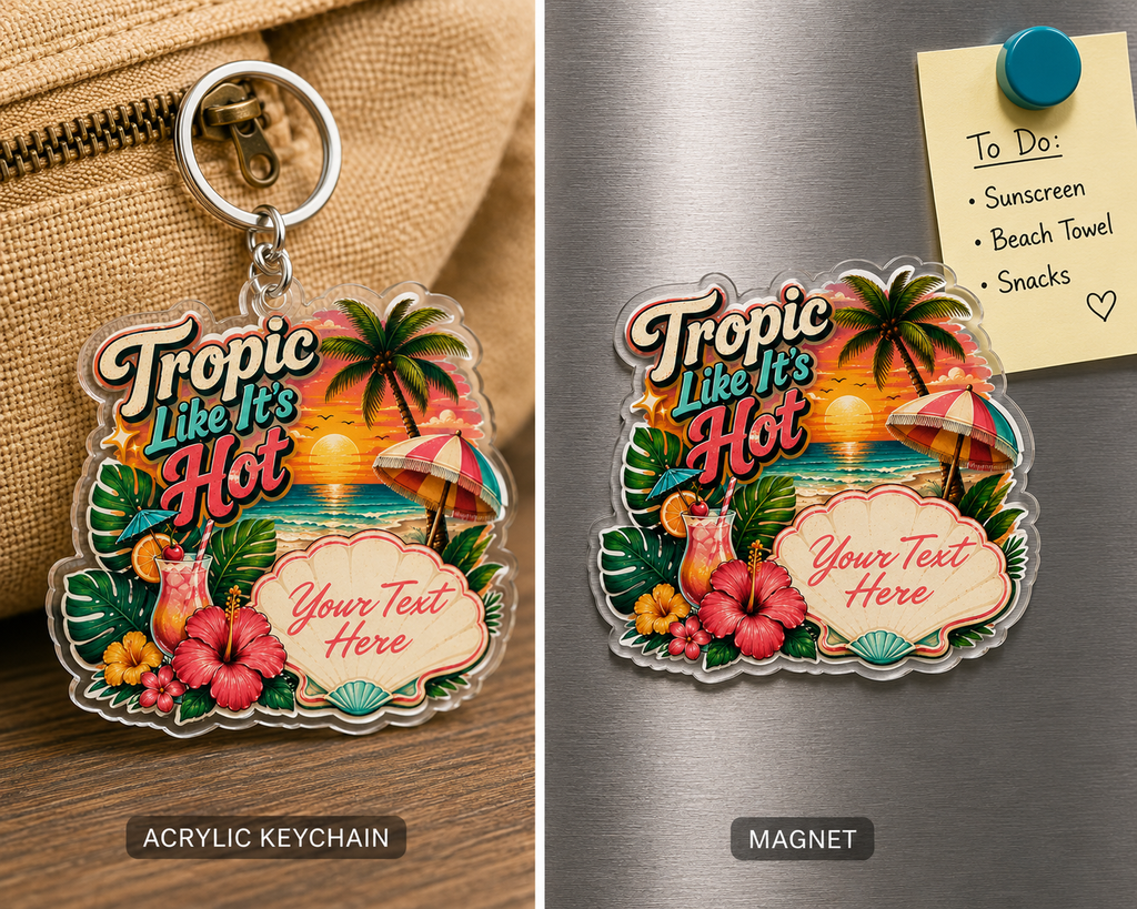 Custom Stickers, Vinyl Stickers | Tropic Like It's Hot