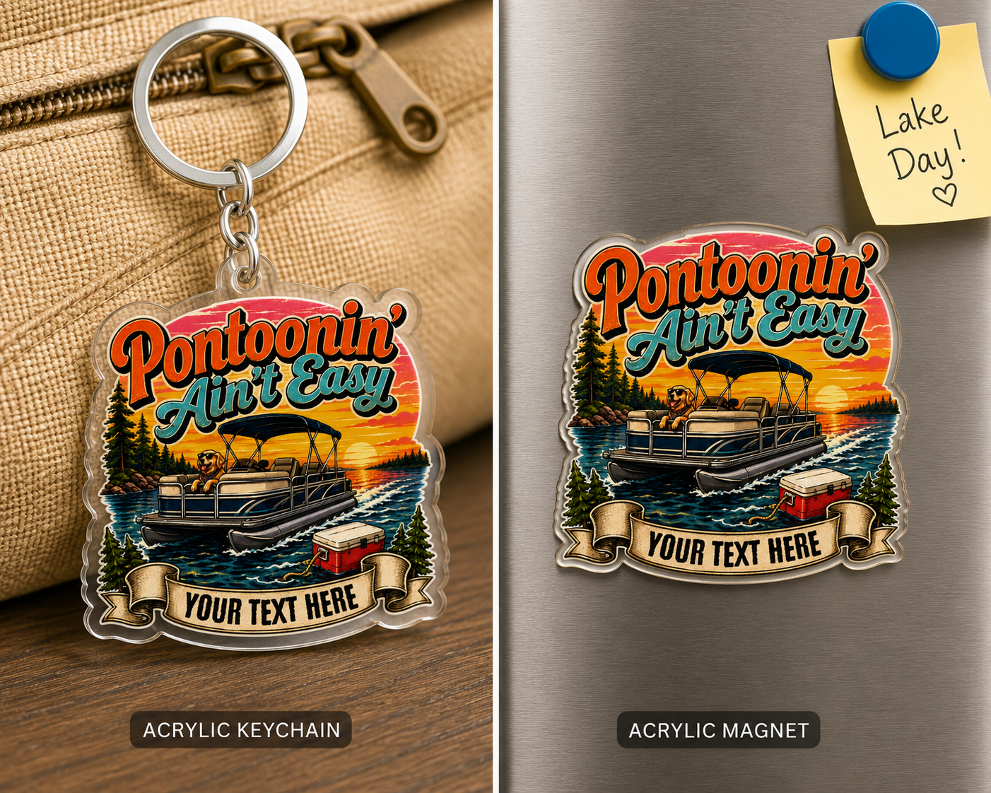 Custom Stickers, Vinyl Stickers | Pontoonin' Ain't Easy